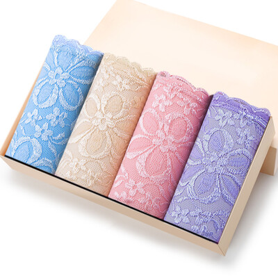 

Jingdong Supermarket Beauty · Ya Ting lady underwear sexy lace in the waist cotton crotch underwear female 4 loaded sky blue black color light purple XL code