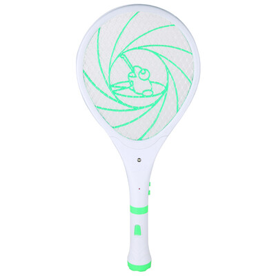 

Green Chi rechargeable multi-function flashlight electric mosquito swatter safety anti-electric shock deworming LED lights mosquito fly swatter three-layer large net surface mosquito killing mosquito killer