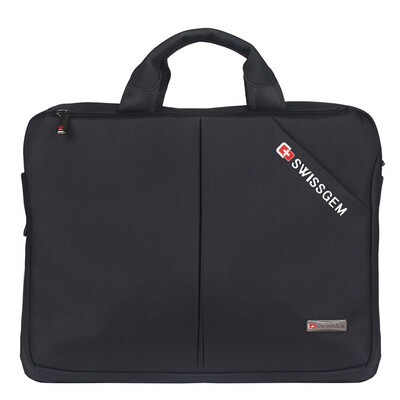 

SVVISSGEM business handbag fashion casual shoulder computer bag 11 inch male&female Messenger bag briefcase iPad shoulder bag SA-1106 black