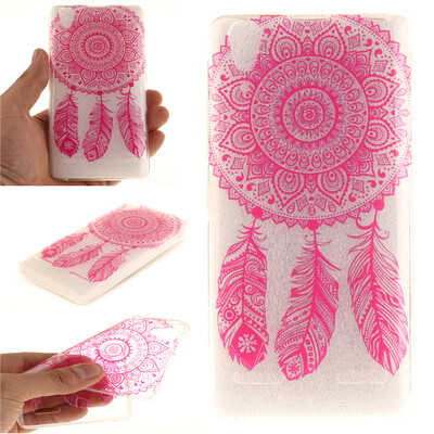 

Rose wind chimes Pattern Soft Thin TPU Rubber Silicone Gel Case Cover for Lenovo K3A6000
