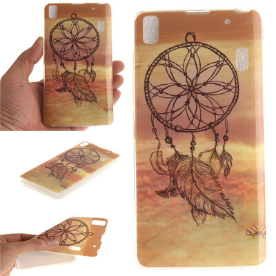 

Dreamcatcher Pattern Soft Thin TPU Rubber Silicone Gel Case Cover for Lenovo K3 NoteA7000