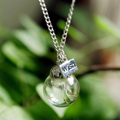 

MyMei Dandelion Glass Bottle Living Memory Necklace