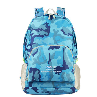 

WELLHOUSE backpack folding men&women shoulder bag outdoor skin bag spare bag waterproof light red rose
