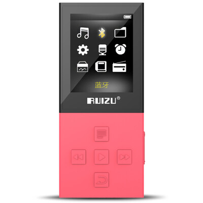 

Rui (RUIZU) X18 красный спортивный MP3 беспроводной Bluetooth HIFI без потерь музыкальный плеер с экраном мини