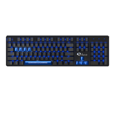 

AKKO Keyboard Space EDG Edition 104-key Mechanical Keyboard Black & Blue Black Switch