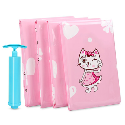 

Jingdong Supermarket Tai Li vacuum compression bag travel storage bag large finishing bag 11 sets of hand pump meow flour