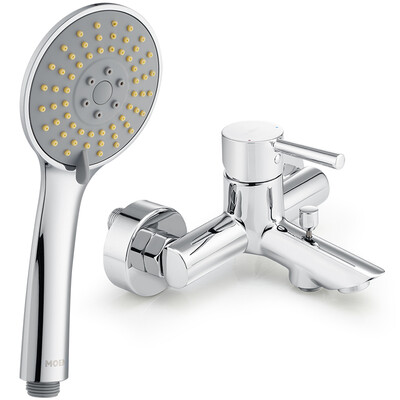 

Moen MOEN 59 copper shower shower hot&cold two water hand shower faucet suit 14132H
