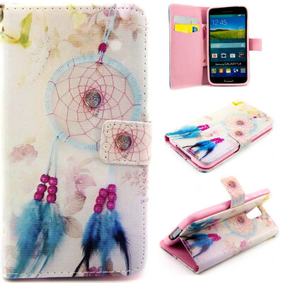 

Plumes&chimes Design PU Leather Flip Cover Wallet Card Holder Case for SAMSUNG GALAXY S5