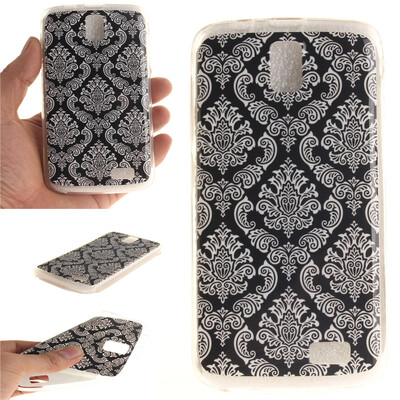 

Totem flowers Pattern Soft Thin TPU Rubber Silicone Gel Case Cover for Lenovo A328