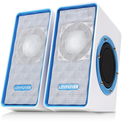 

Music release (LOYFUN) H3000 2.0 channel mini desktop computer speakers audio phone subwoofer (blue)