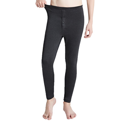 

Jingdong supermarket] Hengyuan Cheung autumn and winter thick plus cashmere men bamboo charcoal warm cashmere bowling men's warm pants are all dark gray