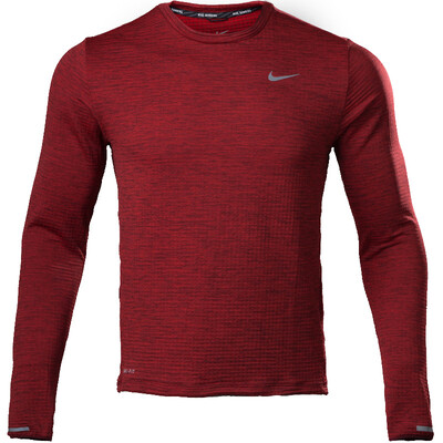 

Nike Мужская круглая шея с длинными рукавами дышащая спортивная майка 807454-657 красный XL