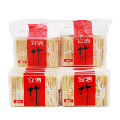 

Yi Jie toothpick одноразовый мешок из бамбука 200 мешков по 20 мешков продаж JD-7093
