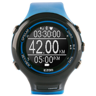 

Должно быть точным EZON E1A14 наружные спортивные часы gps Bluetooth смарт-работает смотреть водонепроницаемые светящиеся мужчины смотреть синий