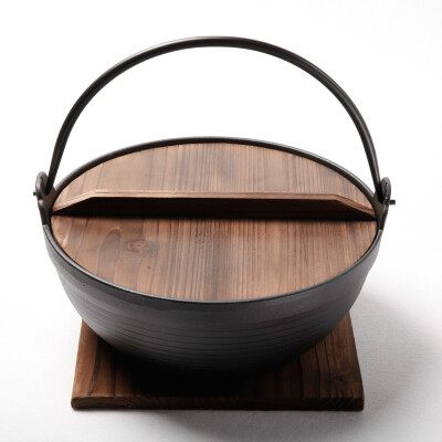 

[Jingdong supermarket] cast taste (Jill May) 27cm cast iron soup pot Japanese stew pot induction cooker general wood cover section