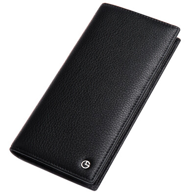 

Goldlion (Goldlion) new men's wallet cowhide simple men's ticket folder business wallet cross section black A721001-211