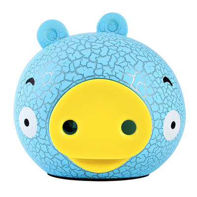 

ASHU AS106 cartoon pig computer small audio usb remote control desktop mini speaker multimedia subwoofer cute mobile phone sound light blue
