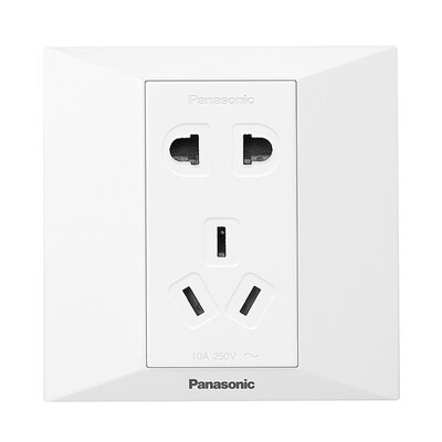 

Panasonic (Panasonic) 86-контактная розетка 10A с пятью отверстиями Jane все еще серия WMW122 (элегантный белый)