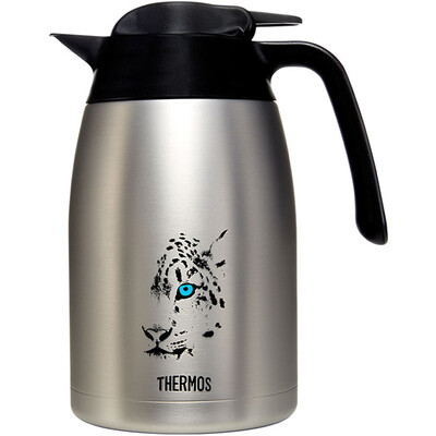 

Термостат THERMOS Insister Термостат 1500 мл High Vacuum Нержавеющая сталь Спорта на открытом воздухе Snow Leopard Series THV-1501SBK (SL)