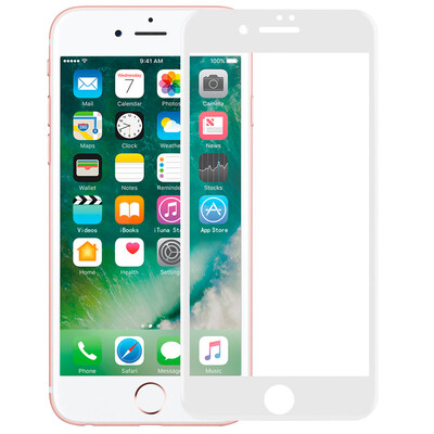 

стальная пленка Momax MOMAX iPhone7 плюс полный охват полного экрана 3D изогнутый стали безосколочный стеклянная пленка пленка пленка пленка HD-телефон защитный белый