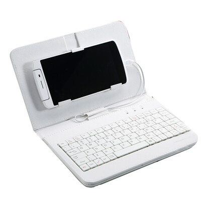 

MyMei Wired Keyboard Flip Holster Case Cover For Andriod OTG Phone 42-68 6Colors