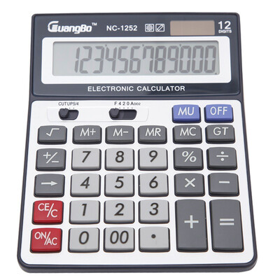 

GuangBo NC-1252 large-screen desktop calculator / computer single install