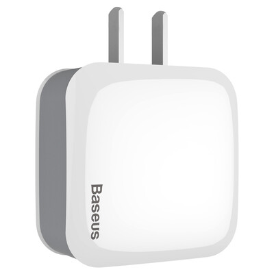 

(Baseus) multi-cell phone charging head charger for Apple 6 / 6s Andrews Huawei 2.4A 3C certification dual USB power adapter music line white