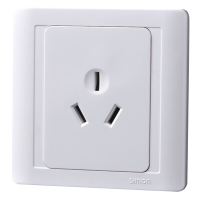 

Simon Electric (simon) S51681 16A three-hole air conditioning socket 58 series 86-type switch socket (elegant white