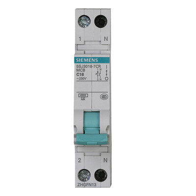 

Сименс (Siemens) компактный выключатель 16A 1P + N, дважды на входе 5SJ30167CR