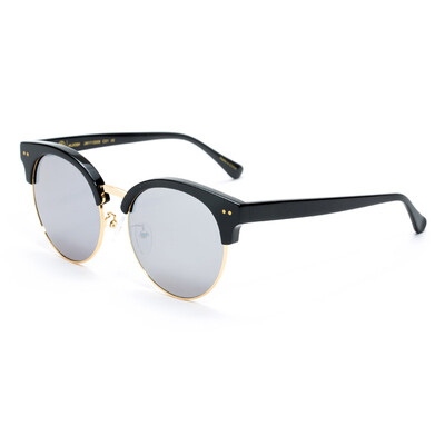 

SM1611008C01 дерево девяносто ретро половина кадра поляризованных очков прилив мужские и женские модели черные очки