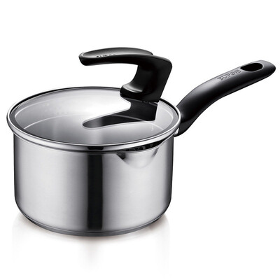 

supor 18cm Statable Cover Stainless Steel Milk Pan ST18J1