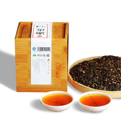 

Dr. Pu'er Tea Golden Snail Jin Luo Dian Hong Yunnan Black Tea in Bamboo Box 500g