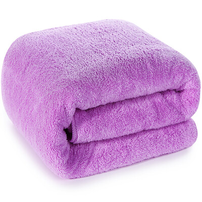 

Three high card comb soft&comfortable large&thick bath towel 80 × 180cm men&women with the same section can not afford hair strong absorbent towel orchid purple