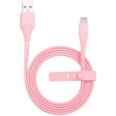 

Mimi MOMAX MFI certified apple noodle data / charge line line line pink pink 1 m for iPhone7 / 6 / 6s plus / 5s / SE mobile phone ipad
