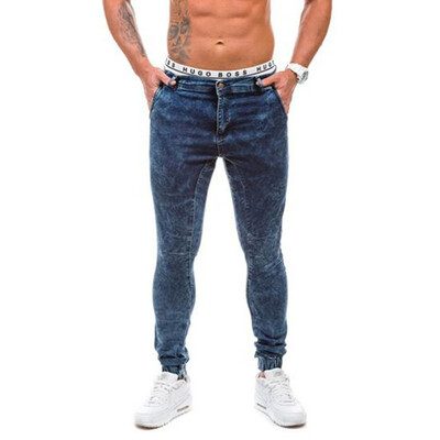 

Denim Pants Men Casual Jeans Baggy Cotton Trousers