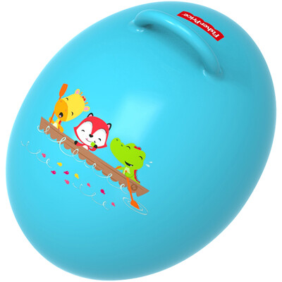 

Фишер (Fisher Price) детские игрушки яйцевидные мяч ребенка фитнес-мяч прыгающий мяч (голубой подарок надувная ножной насос) F0706H1