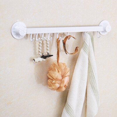 

Jingdong Supermarket Shun Mei 6 with hook suction wall aluminum alloy hook SM-1713 white