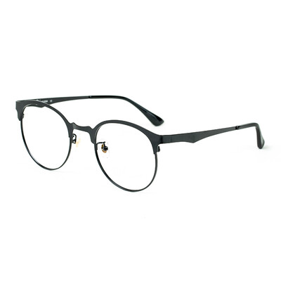 

Wood ninety FM1600033C01 retro art half frame glasses frame men&women trend models glasses frame black