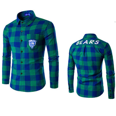

Mens Plaid Long Sleeved Shirt