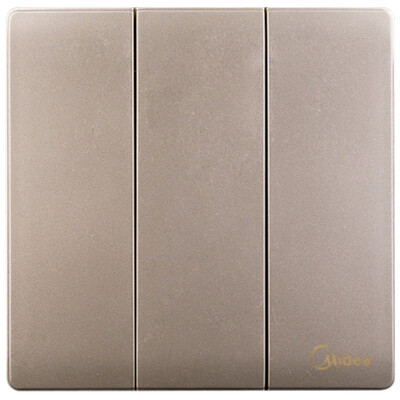 

Midea Midea switch panel three open three single control ya gold 86 no border