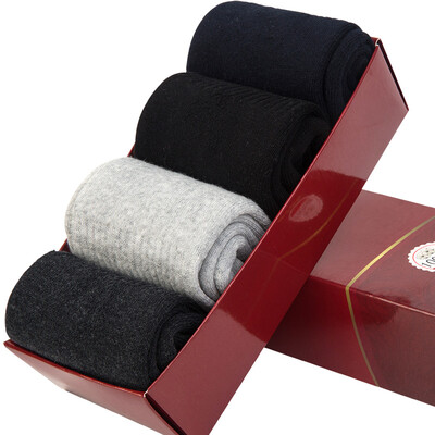 

Jingdong Supermarket Hengyuanxiang 4 double-loaded men&39s sports cotton socks thickening in the tube warm terry men socks towel socks A211889