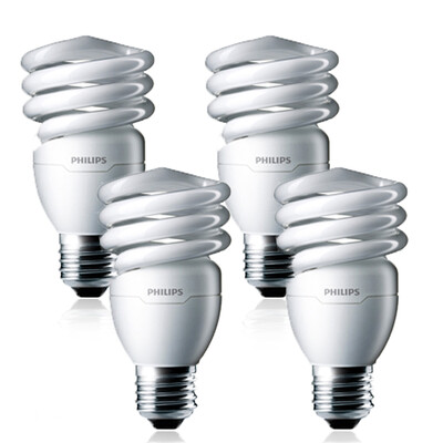 

Jingdong Supermarket] Philips (Philips) energy-saving lamps spiral E27 large screw mouth 12W white 4 package