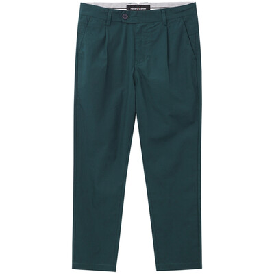 

Meters / bonwe Men 's Folds Details Nine Pants Pine Pine Green 170 / 74A