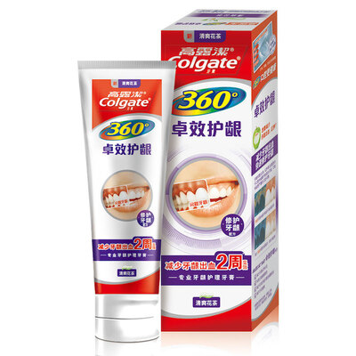 

Colgate 360 ​​° full oral health toothpaste 140g Zhuozao gingival new&old packaging random hair