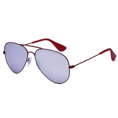 

Ray-Ban Ray-Ban солнцезащитные очки для мужчин и женщин красных бокалов кадры серебряные светоотражающие очки линзы RB3558 9017B5 58мм