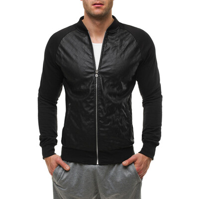 

Winter Mens Coats Mens Faux Leather Jacket Coat for Men