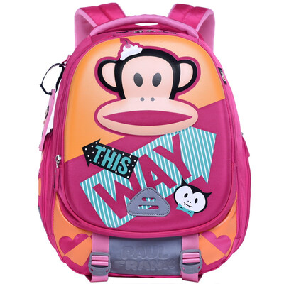 

Mouth monkey (Paul Frank) children's school bag primary school student bag male leisure simple fashion backpack bag PKY2086A treasure blue