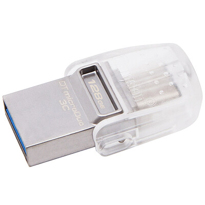 

Kingston DTDUO3C 32 ГБ USB3.1 и Type-C с двойным интерфейсом полупрозрачный U-диск