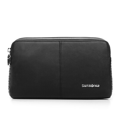 

Samsonite бутик бизнес кожа кожаная сумка 68B * 09006 черный большой