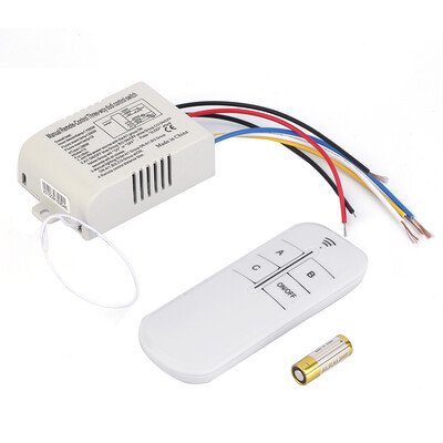 

220V 3 Way ON/OFF Digital RF Remote Control Switch Wireless For Light Lamp